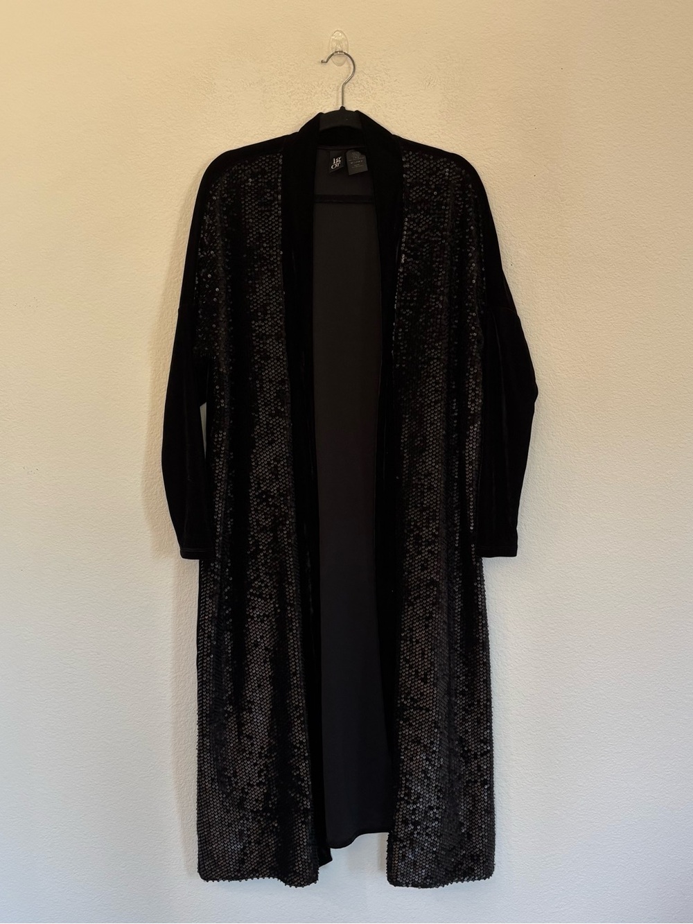 Igor Dobranic Cardigan Velvet Sequins Duster Top